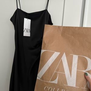 Zara Satin Midi Dress